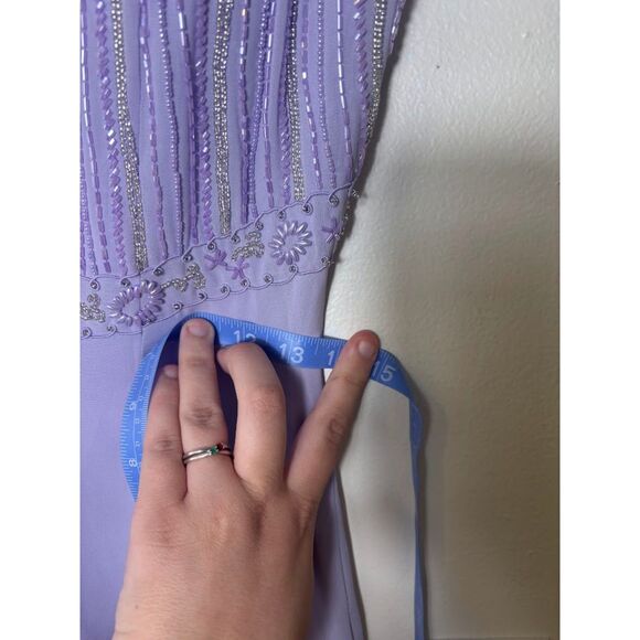 Lenovia Dress Women's Size Small Lavender Beaded Formal y2k Fairy Princess HOCO - Picture 7 of 8